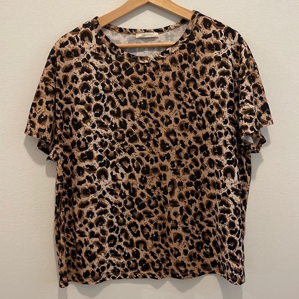 Leopard Print T-Shirt Zara